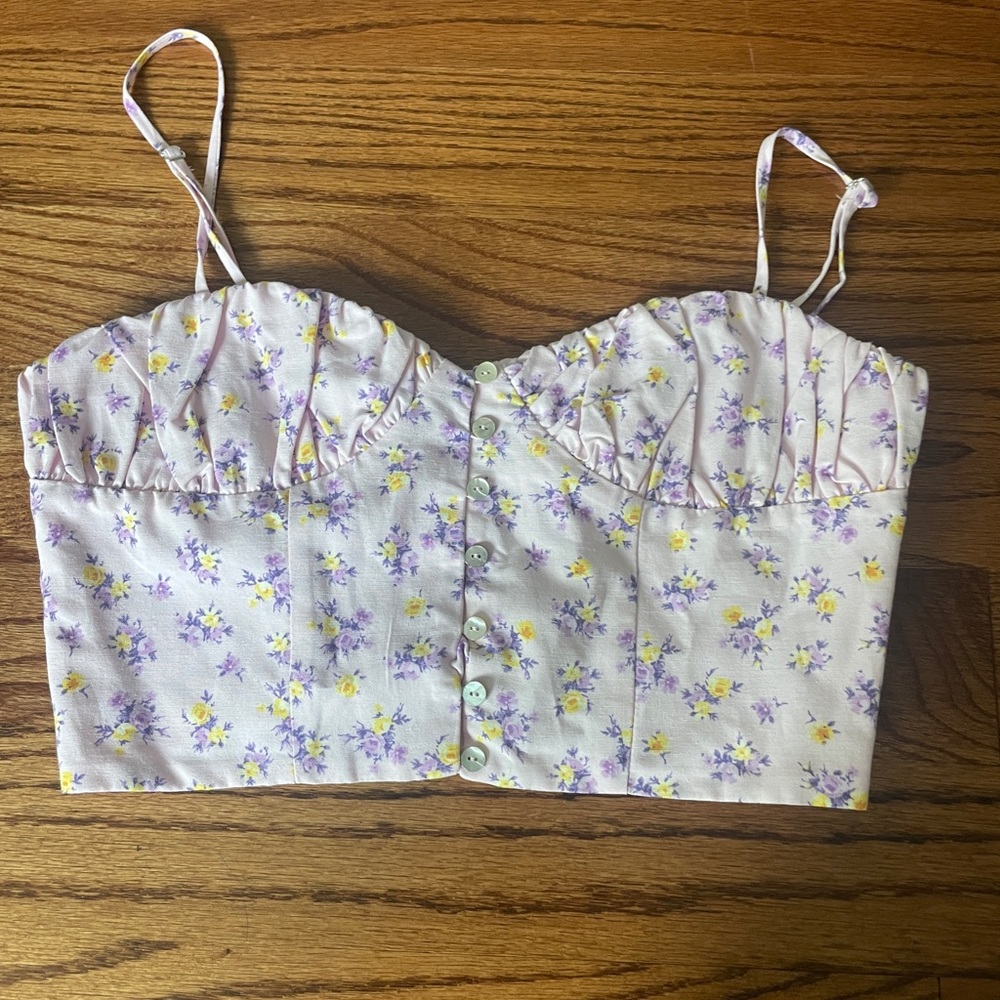 floral crop top